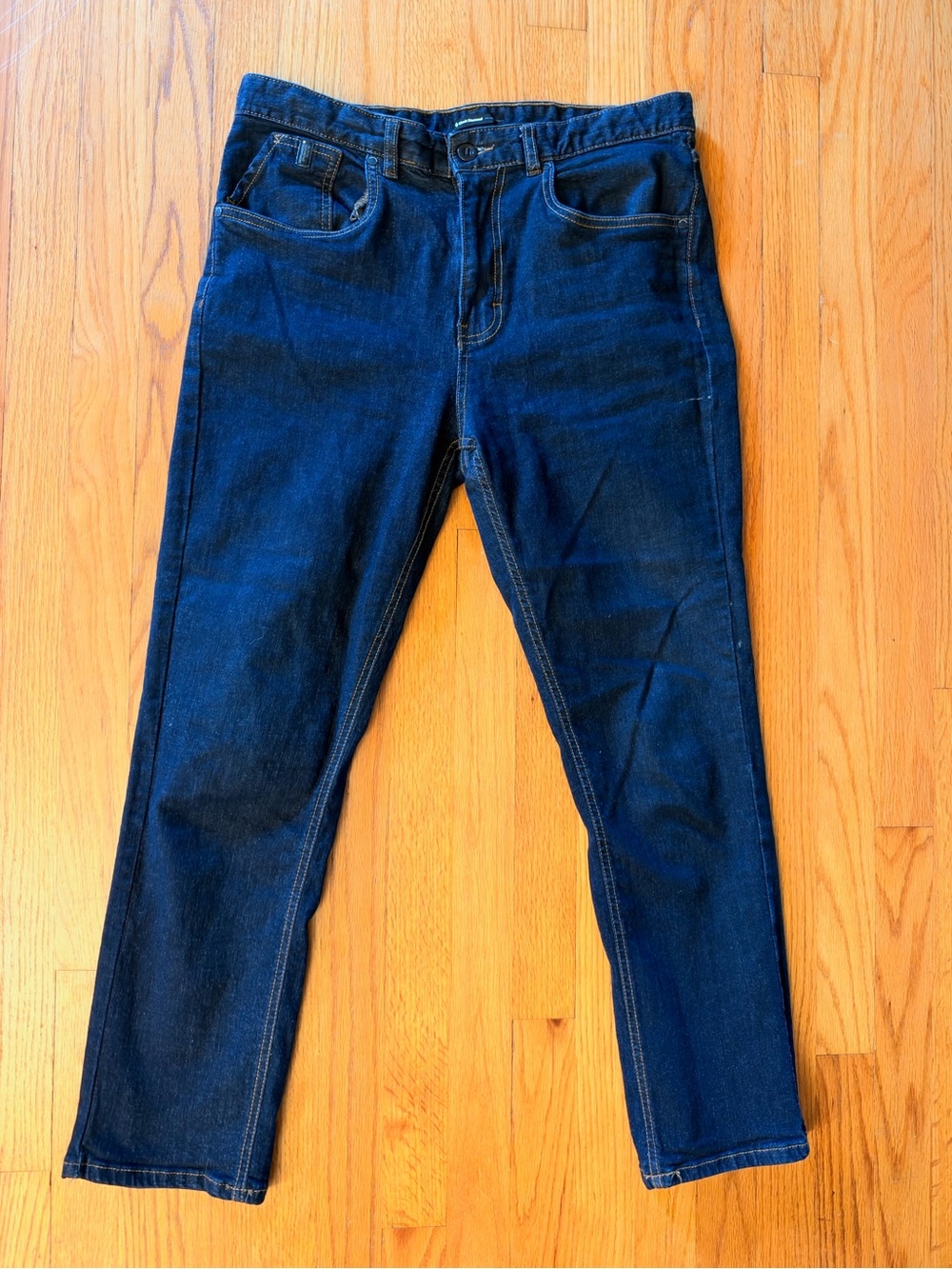 Men's Black Diamond Dark Blue Denim Jeans